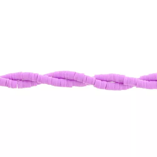 Heishi polymer clay rondelle beads 3x1 mm - Parma x45cm