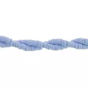 4x1mm Heishi polymer clay rondelle beads - Sky Blye x45cm