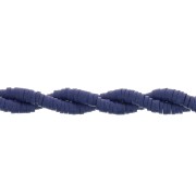 4x1mm Heishi polymer clay rondelle beads - Night Blue x45cm|raw }}