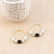 5x1mm Heishi polymer clay rondelle beads - Denim x45cm