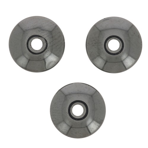 8x3mm imitation gemstone Heishi beads - Hematite x20