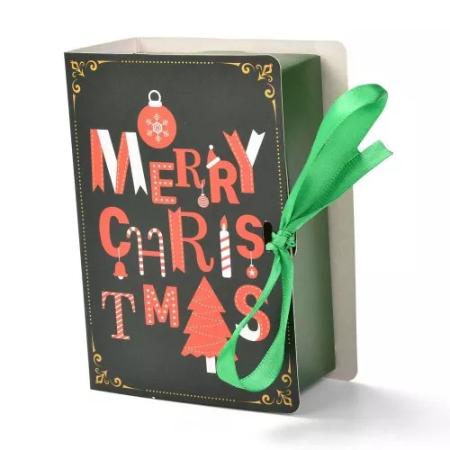13x9x4.5cm Do-it-yourself jewelry box - Christmas - Dark green x1
