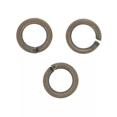4x0.7mm Open jump rings - Bronze x50