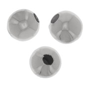 4 mm round beads - 304 stainless steel x10