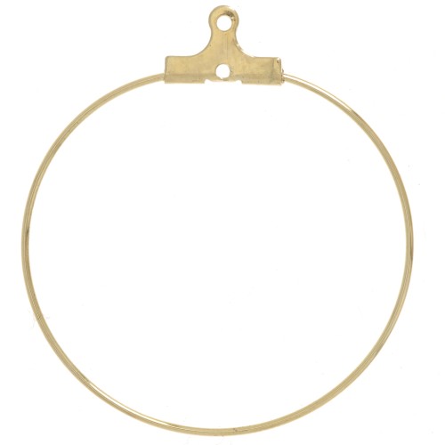 30mm Stainless steel 316L beading hoop - gold x2
