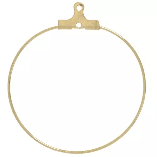 30mm Stainless steel 316L beading hoop - gold x2