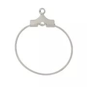 21mm Stainless steel 316L beading hoop x2