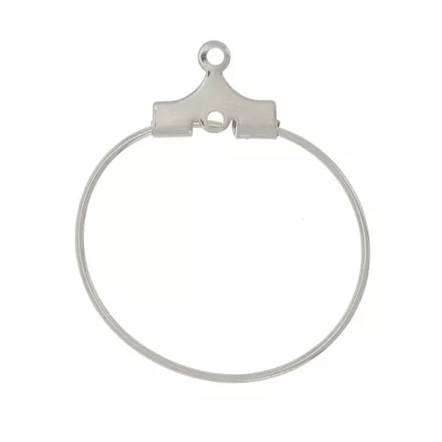 21mm Stainless steel 316L beading hoop x2