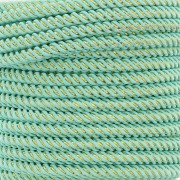 3mm Braided polyester cord and metallic thread - Veraman - Gold x1m|raw }}