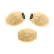 5x4mm Stainless steel 304 Olive beads - Gold Tone x10