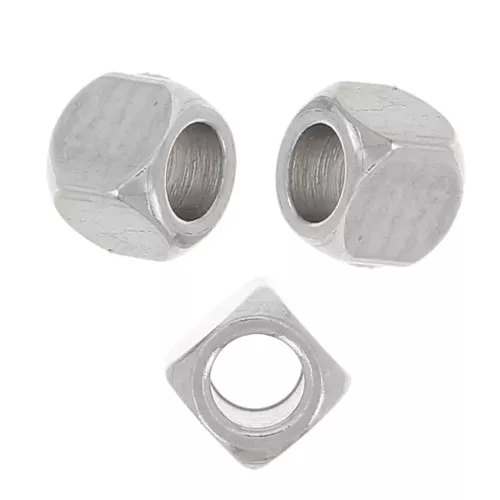 2.5mm Stainless steel 304 Rounded cube beads x20