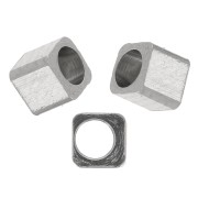 2mm Stainless steel 304 cubic beads x20