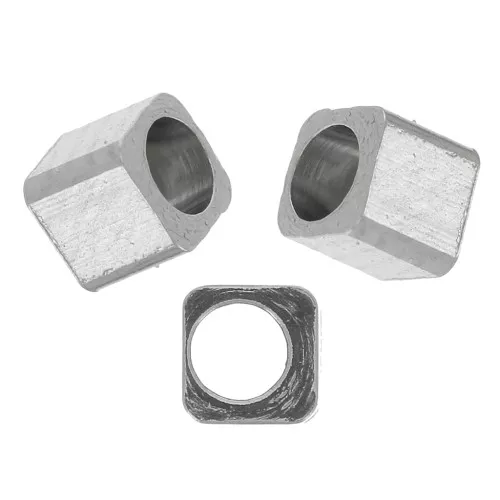2mm Stainless steel 304 cubic beads x20