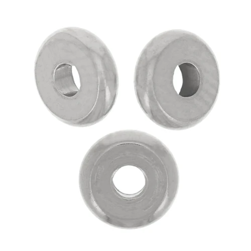 4x1.5mm 304 Stainless Steel Heishi Disc Beads - Flat Discs x10