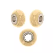 6x3mm Stainless steel 304 Heishi washer beads - flat discs - Gold Tone x20