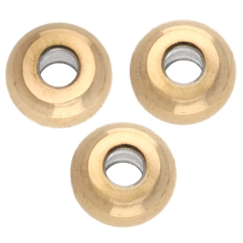 Heishi washer beads - flat disc 6x3 mm - 304 Gold stainless steel x20