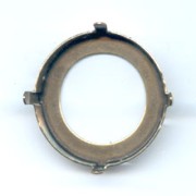 Cabochon setting PureCrystal 1201 27mm Bronze tone|raw }}