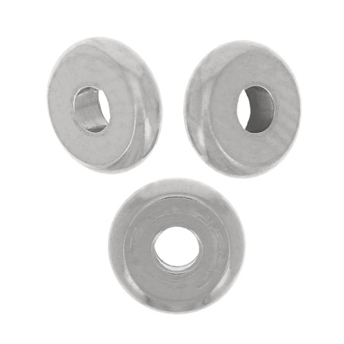 5x1.5mm Stainless steel 304 Heishi washer beads - flat discs x20