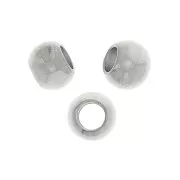 3x2mm Stainless steel 304 Flattened round beads x20