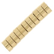2.5x1mm Stainless steel 304 Heishi beads - flat discs - Gold Tone x10