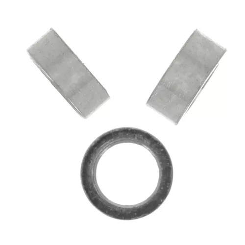 2.5x1mm Stainless steel 304 Heishi beads - flat discs x20