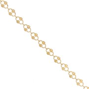 6.4mm Stainless steel 304L Chain - Gold Tone x99cm|raw }}