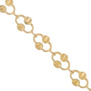 6.4mm Stainless steel 304L Chain - Gold Tone x99cm