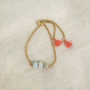 20cm Stainless steel 304 Adjustable strap for spacer - Jaseron mesh - Gold Tone x1