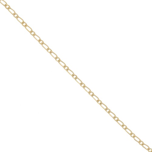 Alternating figaro chain (1x1) 2.8 mm - Gold filled x20cm