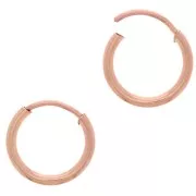 10mm Mini hoop earrings - Rose Gold filled x2