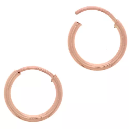 10mm Mini hoop earrings - Rose Gold filled x2