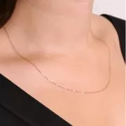 1.25mm cable mesh choker - Rose Gold filled x46cm