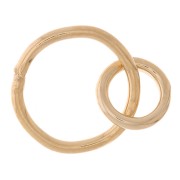Two interlaced round closed rings 10 and 6 mm - Gold filled x1|raw }}