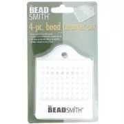 Set of 4 eono bead counters - Beadalon - White x1