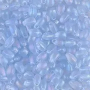 3x5.5mm Long Drop Miyuki LDP-2135F - Transparent Light Sapphire AB Mat x10g