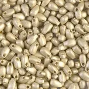 3x5.5mm Long Drop Miyuki LDP-4201F - Duracoat Galvanized Silver Mat x10g