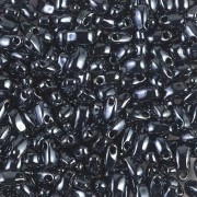 3x5.5mm Long Drop Miyuki LDP-451 - Gunmetal x10g|raw }}