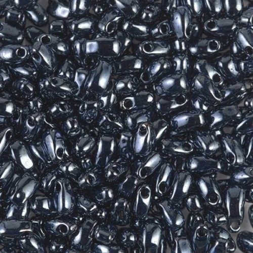3x5.5mm Long Drop Miyuki LDP-451 - Gunmetal x10g