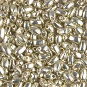 3x5.5mm Long Drop Miyuki LDP-4201 - Duracoat Galvanized Silver x10g