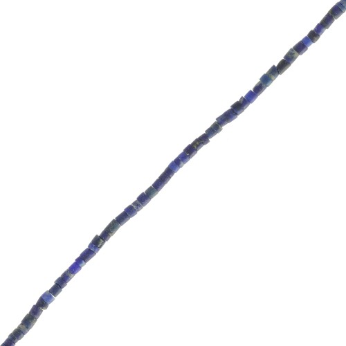 1.2mm Cylindrical gemstone beads - Lapis lazuli x43cm