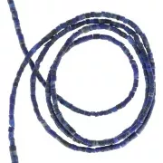 1.2mm Cylindrical gemstone beads - Lapis lazuli x43cm
