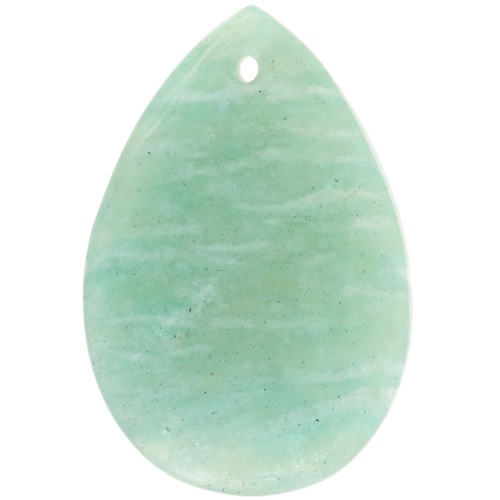 30x20mm Pear Gemstone Pendant - Amazonite x1