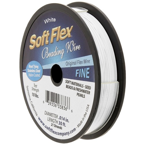 0.36mm 21 strands wire - Soft Flex Fine - White x9m