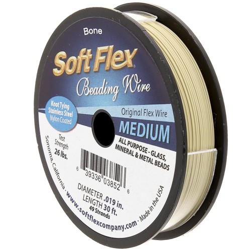 0.48mm 49 strands wire - Soft Flex Medium - Beige x9m