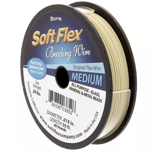 0.48mm 49 strands wire - Soft Flex Medium - Beige x9m