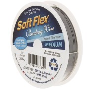 Stranded wire 49 wires - Soft Flex Medium - Satin silver x9m|raw }}