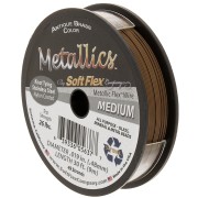 0.48mm 49 strands wire - Soft Flex Medium - antique brass x9m