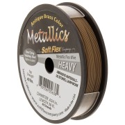 0.61mm 49 strands wire - Soft Flex Heavy - antique brass x9m