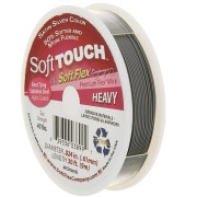 0.61mm Premium Flex Wire 49 strands - Soft Flex Touch Heavy - Silver satin x9m|raw }}