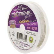 0.48mm 19 strand wire - Soft Flex Extreme Medium - Silver plated 925 x9m|raw }}